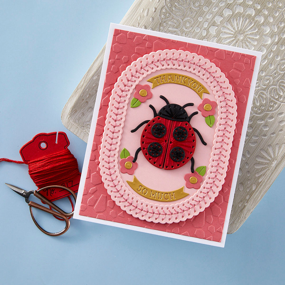 Stitched Ladybug - Stitching Die of the Month