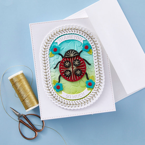 Stitched Ladybug - Stitching Die of the Month