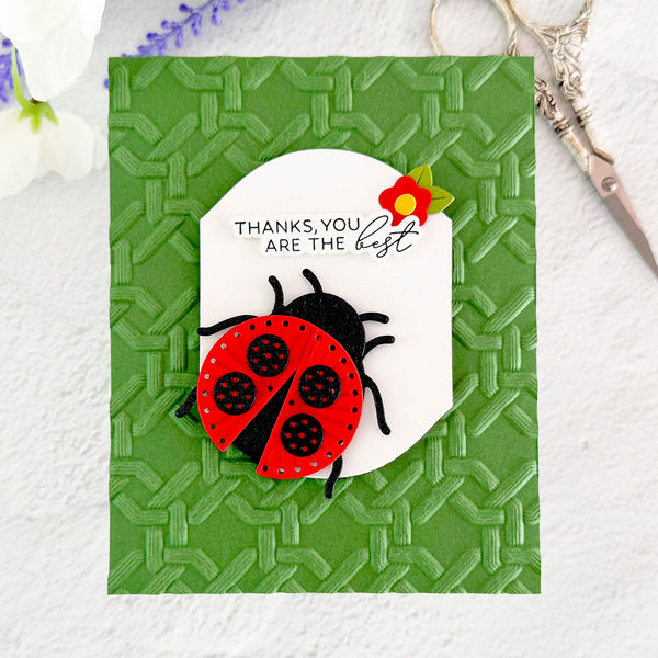 Stitched Ladybug - Stitching Die of the Month