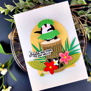 Luau Beats Stitching Die of the Month - card project 12