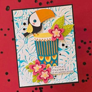 Luau Beats Stitching Die of the Month - card project 8