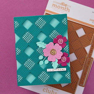 Diamond Knit -  Stitching Die of the Month