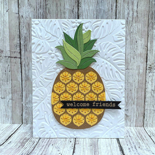 Stitched Pineapple - Stitching Die of the Month