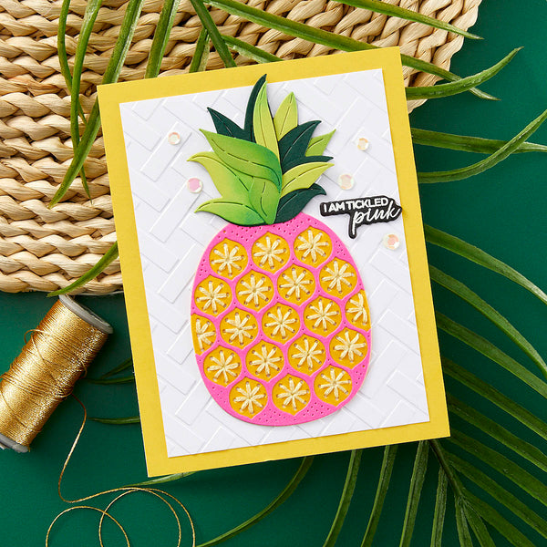 Stitched Pineapple - Stitching Die of the Month