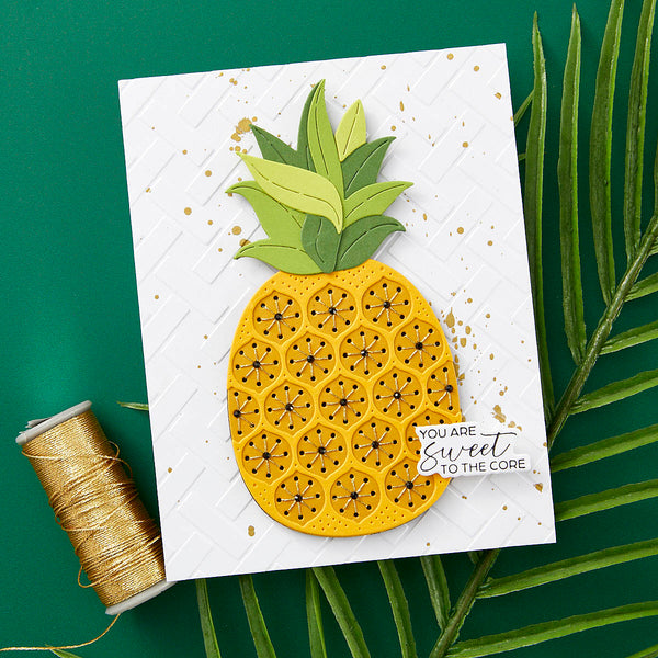 Stitched Pineapple - Stitching Die of the Month