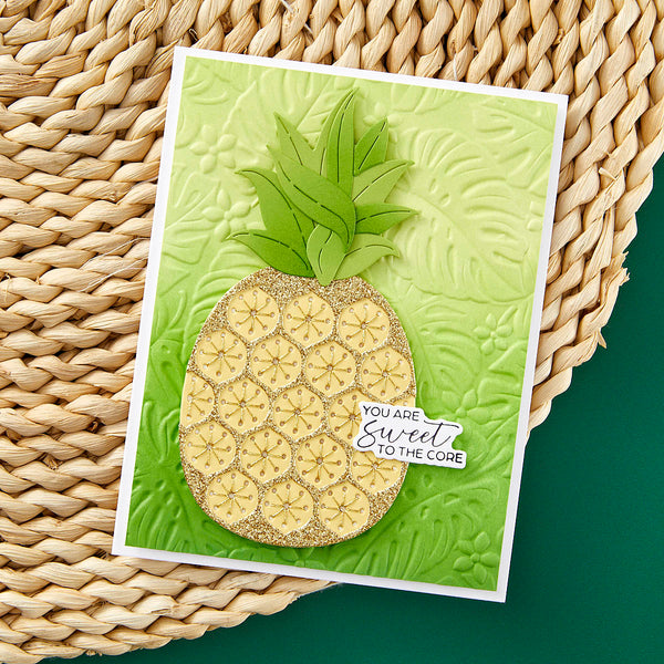 Stitched Pineapple - Stitching Die of the Month