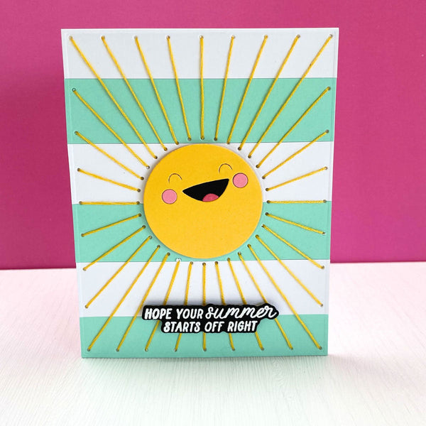 Stitched Sunshine - Stitching Die of the Month