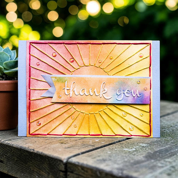 Stitched Sunshine - Stitching Die of the Month