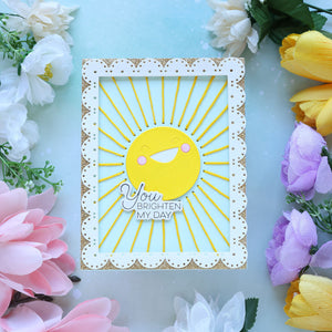 Stitched Sunshine - Stitching Die of the Month