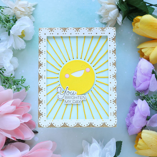 Stitched Sunshine - Stitching Die of the Month