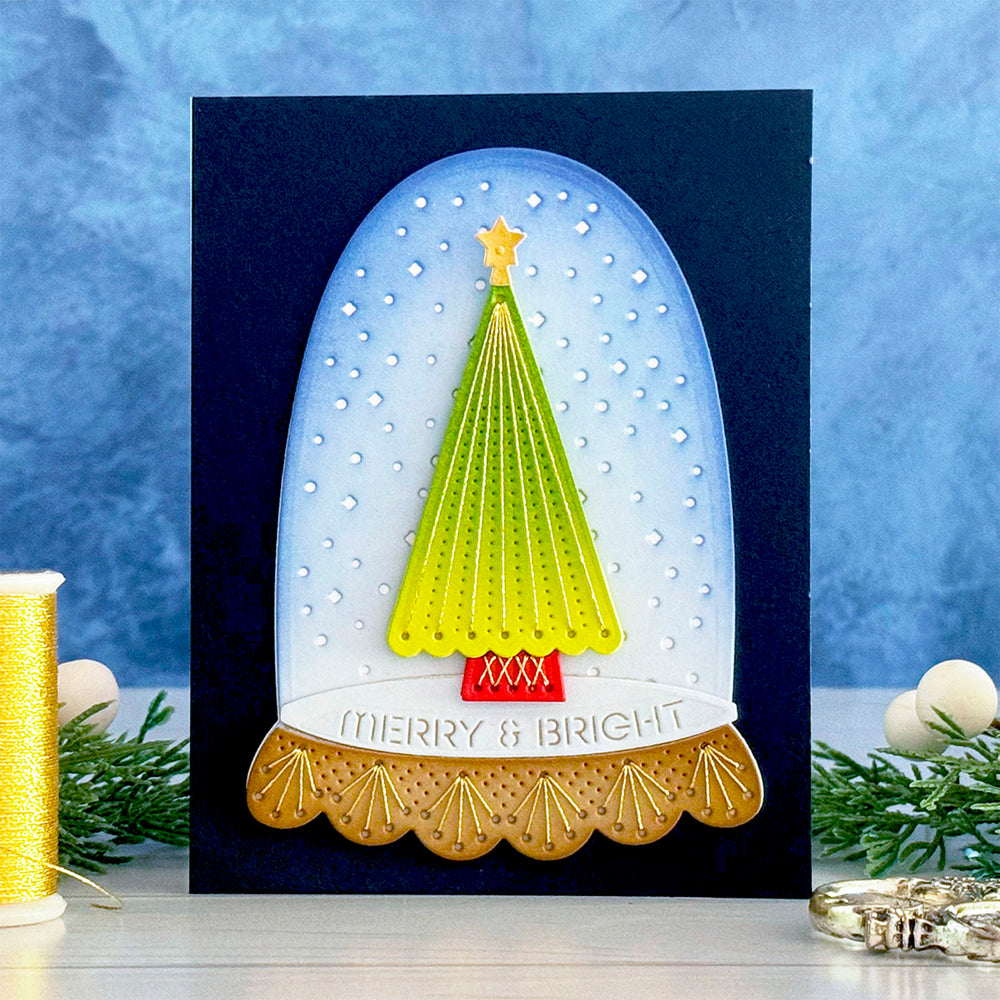 Merry & Bright Cloche - Stitching Die of the Month