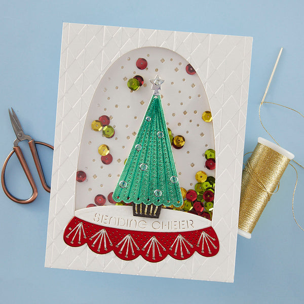 Merry & Bright Cloche - Stitching Die of the Month
