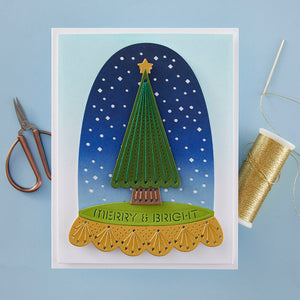 Merry & Bright Cloche - Stitching Die of the Month