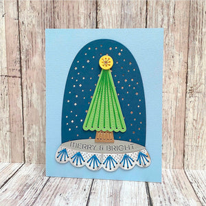 Merry & Bright Cloche - Stitching Die of the Month