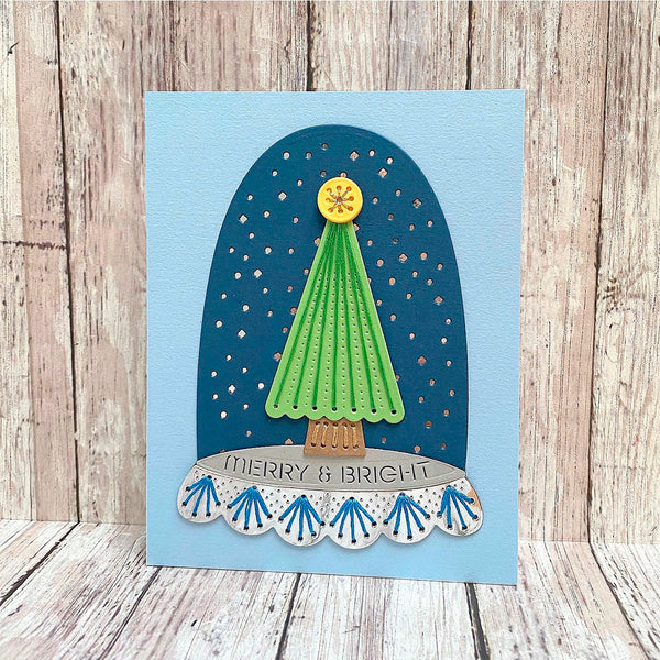 Merry & Bright Cloche - Stitching Die of the Month