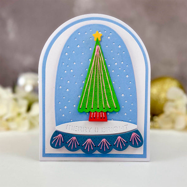 Merry & Bright Cloche - Stitching Die of the Month