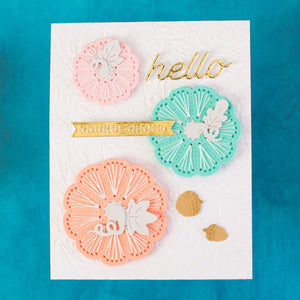 Stitched Pumpkin Tops - Stitching Die of the Month