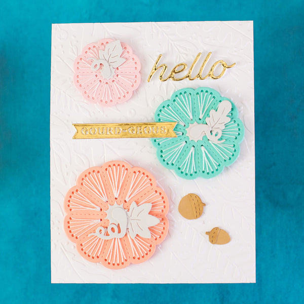 Stitched Pumpkin Tops - Stitching Die of the Month