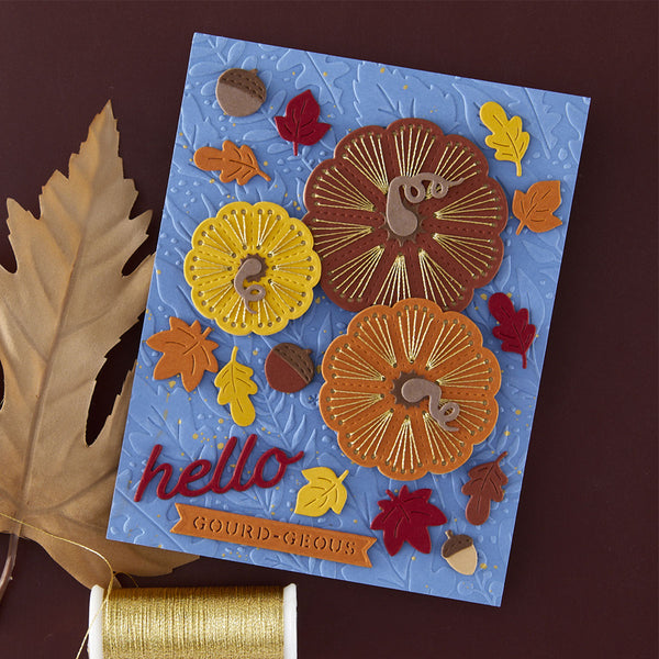 Stitched Pumpkin Tops - Stitching Die of the Month