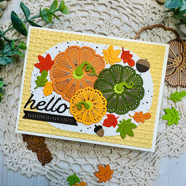 Stitched Pumpkin Tops - Stitching Die of the Month
