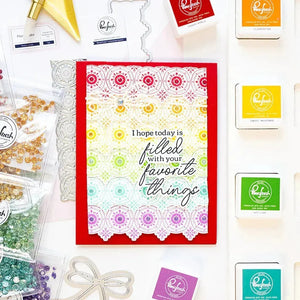 PinkFresh Studio Medallion Border Press Plate