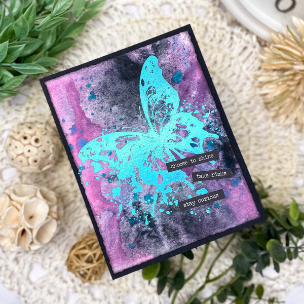 Butterfly Splatter BetterPress Plate & Die Set