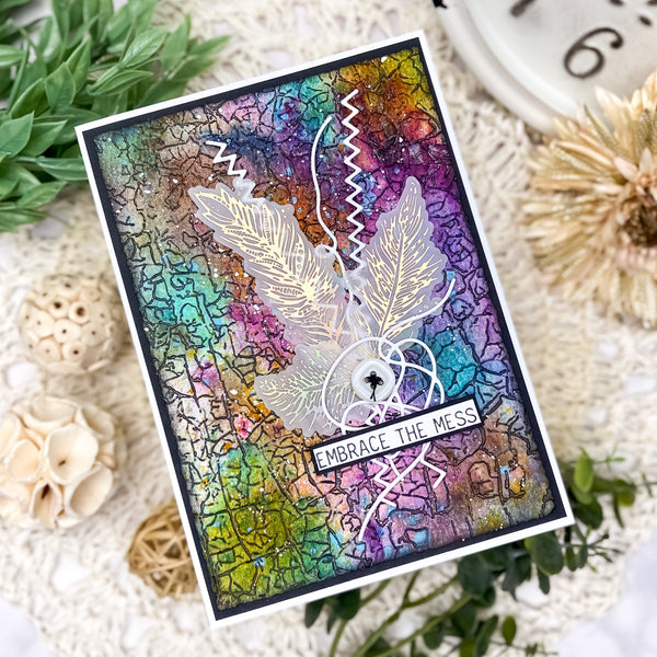 Crackle Paint 3D Embossing Folder