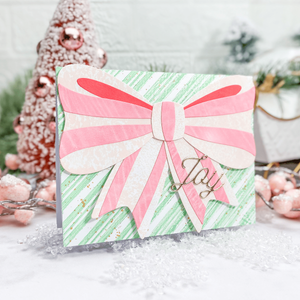 Peppermint Stripes Embossing Folder