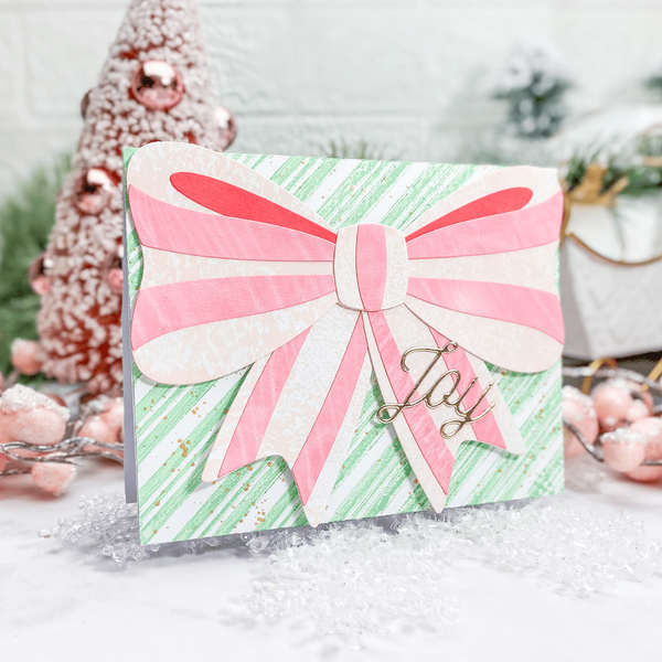 Peppermint Stripes Embossing Folder