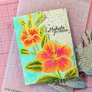 Hibiscus Bloom - Press & Foil Plate of the Month
