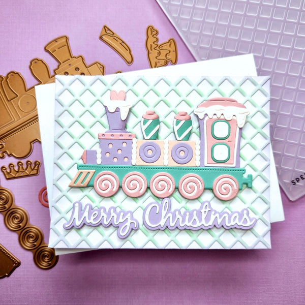 Gingerbread Train Etched Dies by Stamperia