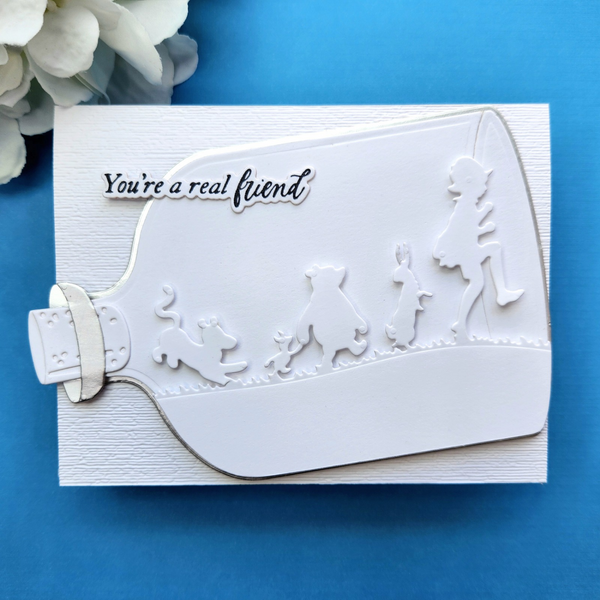 Silly Old Bear Sentiments Press Plate & Die Set in Collaboration with Simple Stories