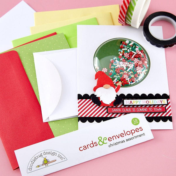 Doodlebug Christmas Assortment Cards & Envelopes