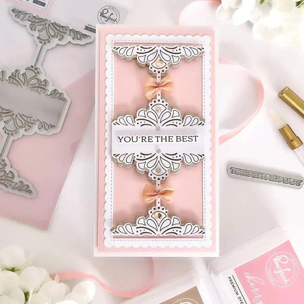 PinkFresh Studio Deco Sentiment Backdrop Press Plate