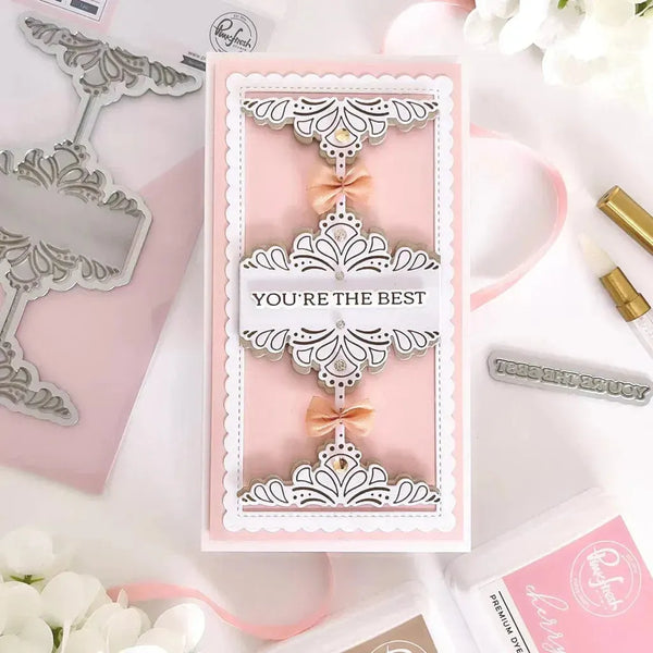 PinkFresh Studio Deco Sentiment Backdrop Press Plate