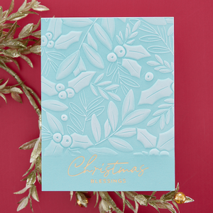Holly & Foliage 3D Embossing Folder by Yana Smakula