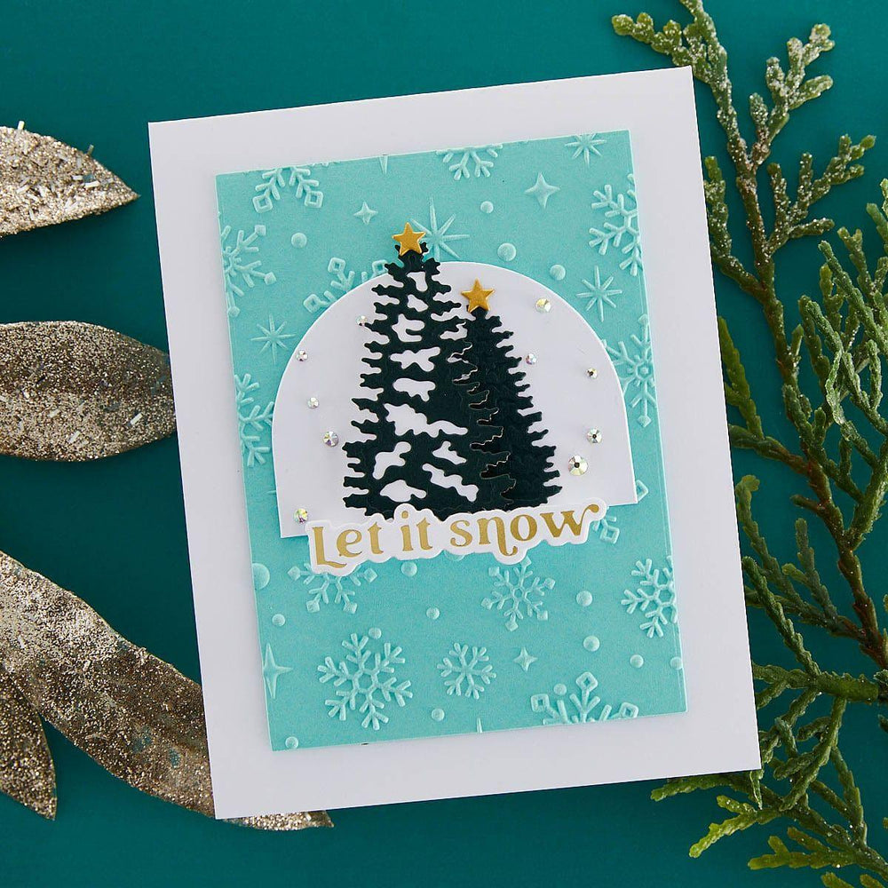 Sparkling Snow 3D Embossing Folder by Simon Hurley