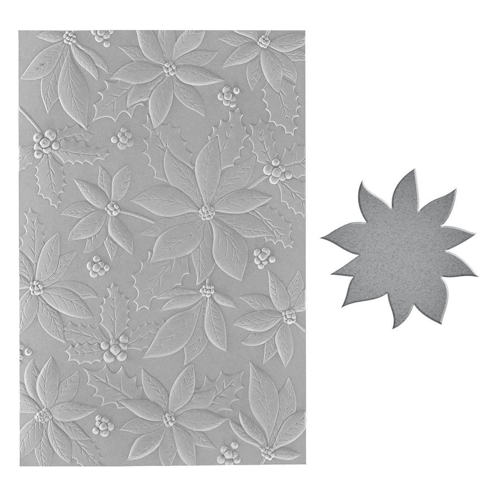 Playful Poinsettia 3D Embossing Folder and Die Set by Simon Hurley