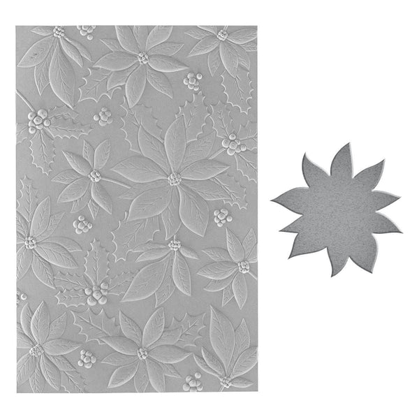 Playful Poinsettia 3D Embossing Folder and Die Set by Simon Hurley