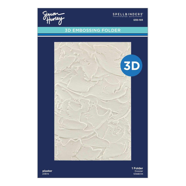 Plaster 3D Embossing Folder by Simon Hurley