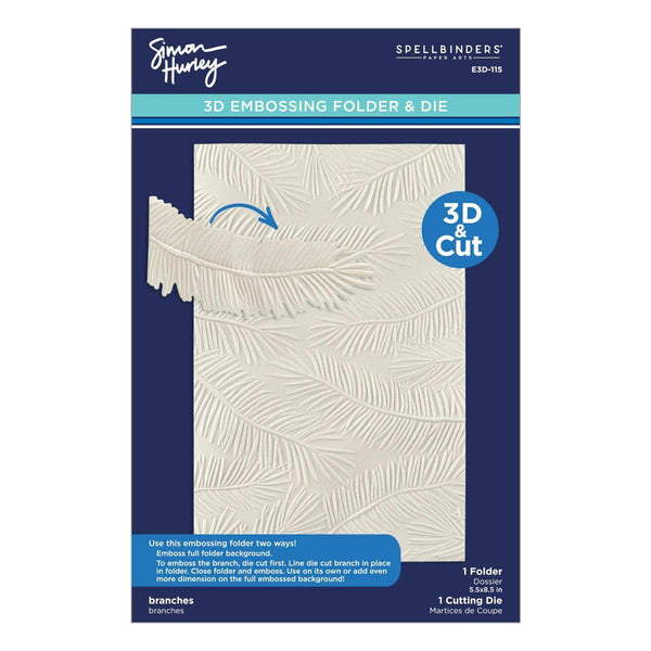 Branches 3D Embossing Folder by Simon Hurley