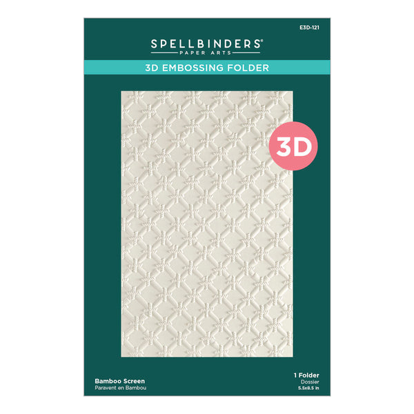 Bamboo Screen 3D Embossing Folder