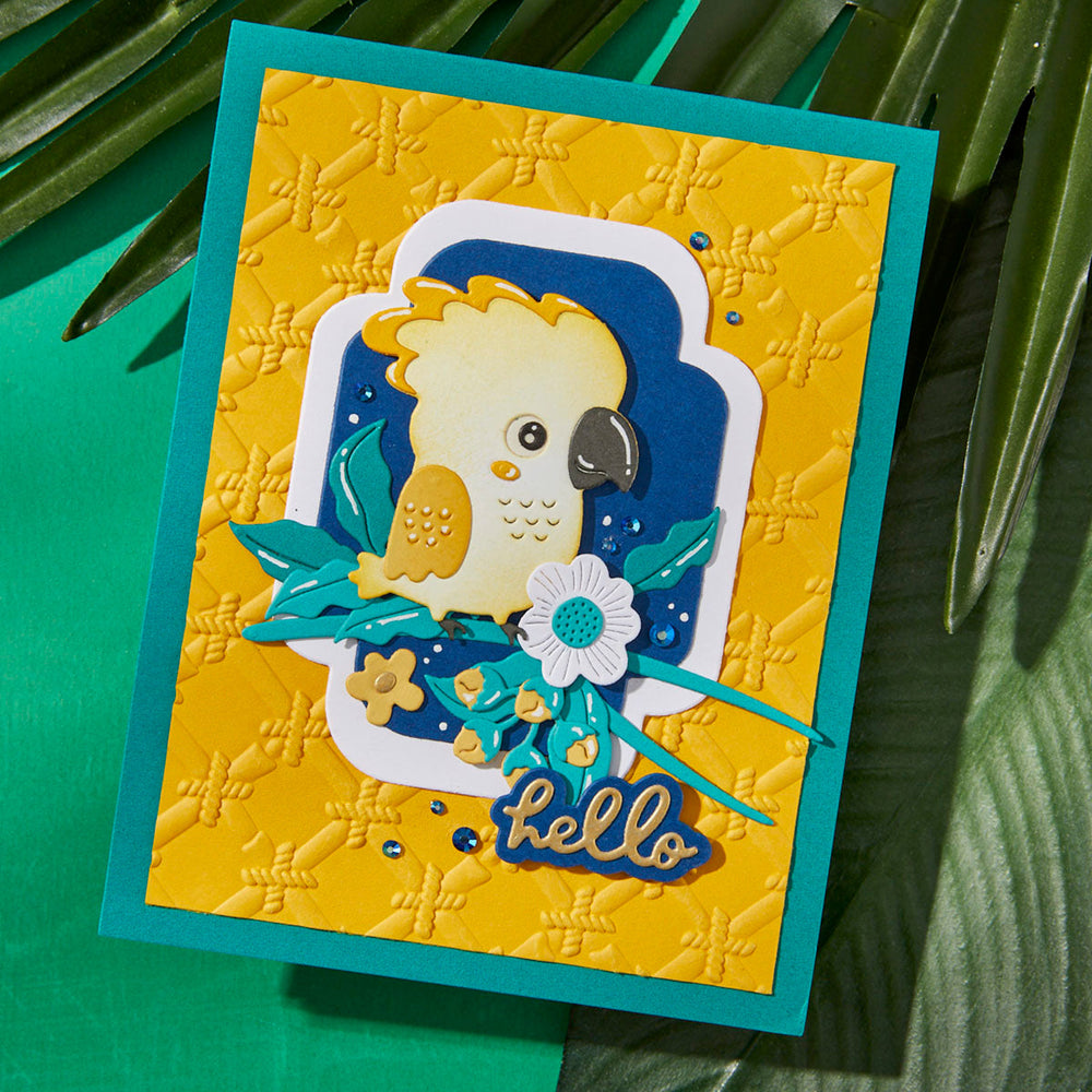 Bamboo Screen 3D Embossing Folder