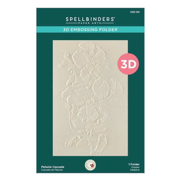 Petunia Cascade 3D Embossing Folder by Susan Tierney-Cockburn