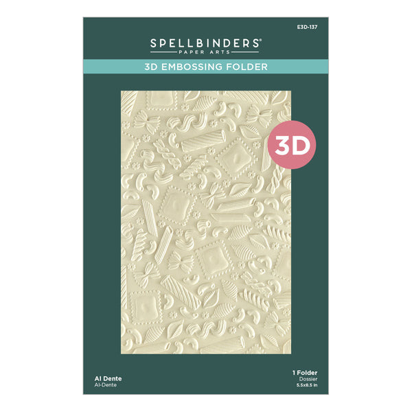 Al Dente 3D Embossing Folder