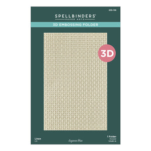 Linen 3D Embossing Folder by Suzanne Hue