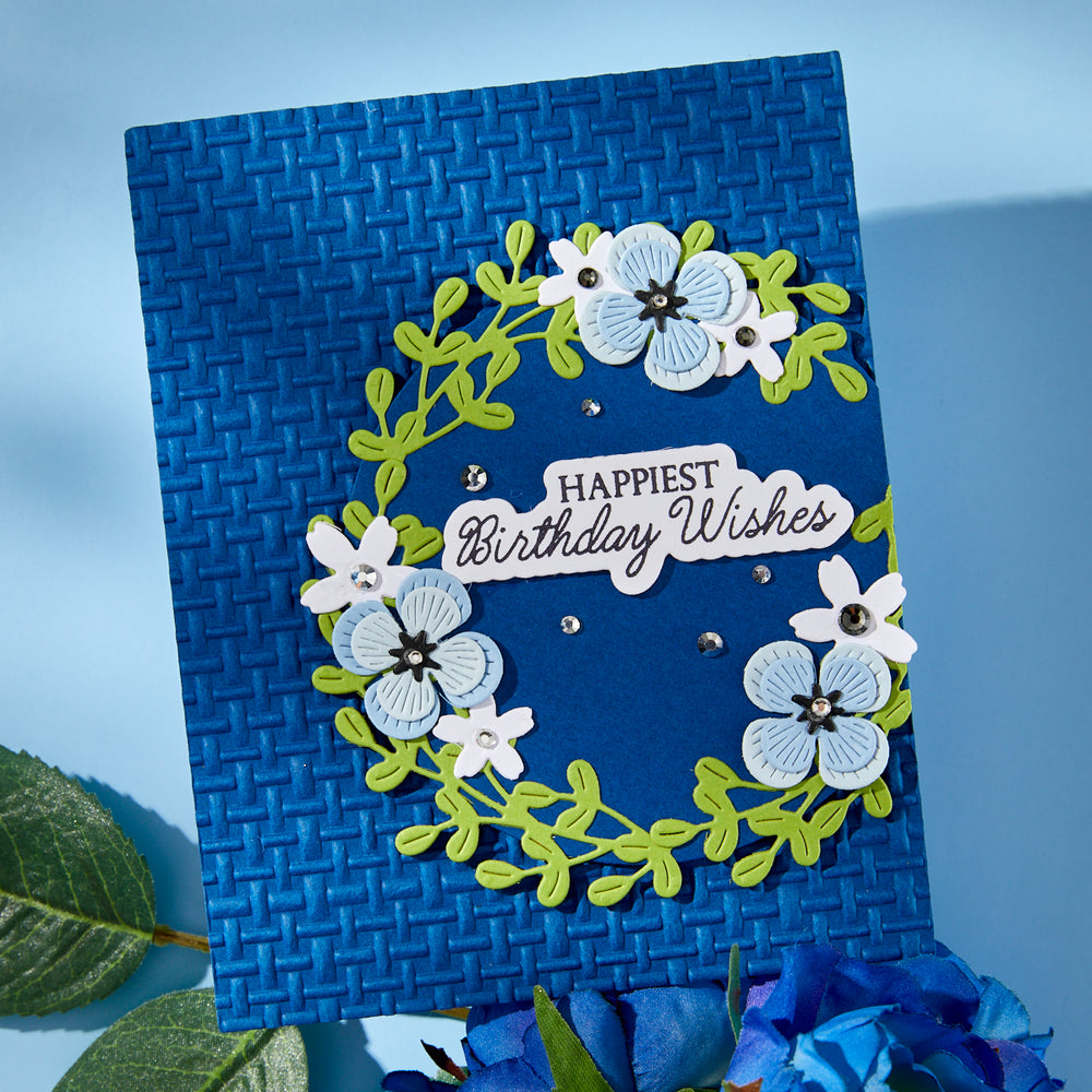 Birthday Wishes Sentiments BetterPress Plate & Die Set by Suzanne Hue