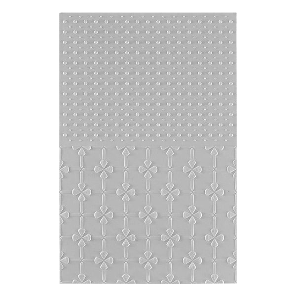 Polka Dot & Posy Duo 3D Embossing Folder by Wendy Vecchi