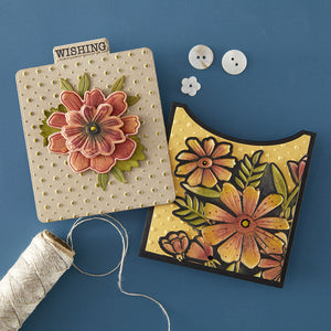 Thank You Bouquet 3D Folder and Stencil Bundle  by Wendy Vecchi