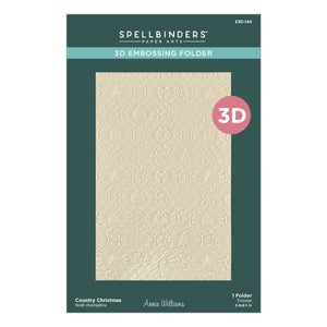 Country Christmas 3D Embossing Folder by Annie Williams